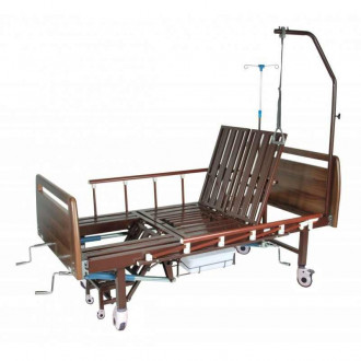 Механическая медицинская кровать с санитарным оснащением DHC FF-2 с функциями "кардио-кресло" и переворачивания пациента в Минске